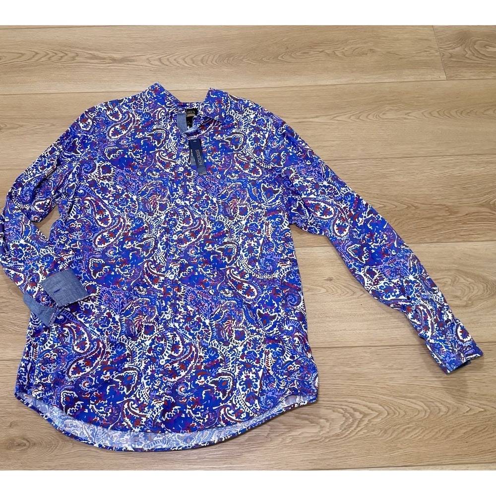 CREMIEUX Long Sleeve Shirt Men's LT Large Tall Paisley Print Button-Up Lot Of 3 - Picture 6 of 15